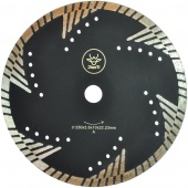 Алмазный диск "Турбо" Защ. зуб d230 (22,23)