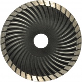 Алмазный диск "Турбо" волна черная d125 (22,23)